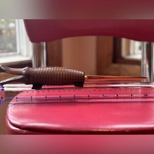 Folk art aligator/crocodile Wooden Handle Brass Letter Opener